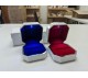 White LED Ring Box with Ribbon 3" x 3" x 2"